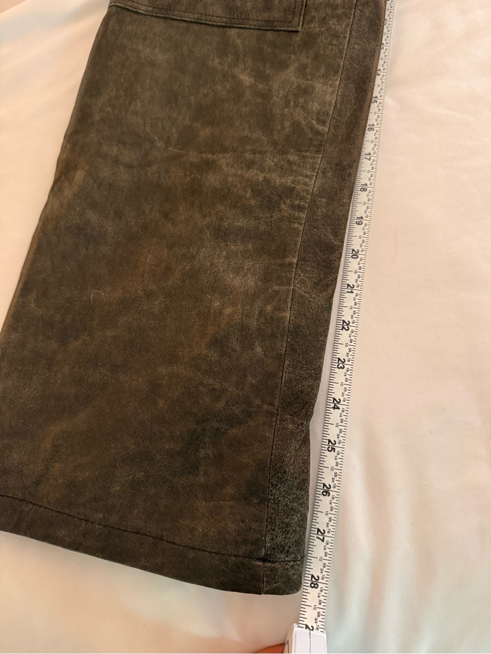 FOUND Distressed Leather Carpenter Pants - Picture 5 of 8